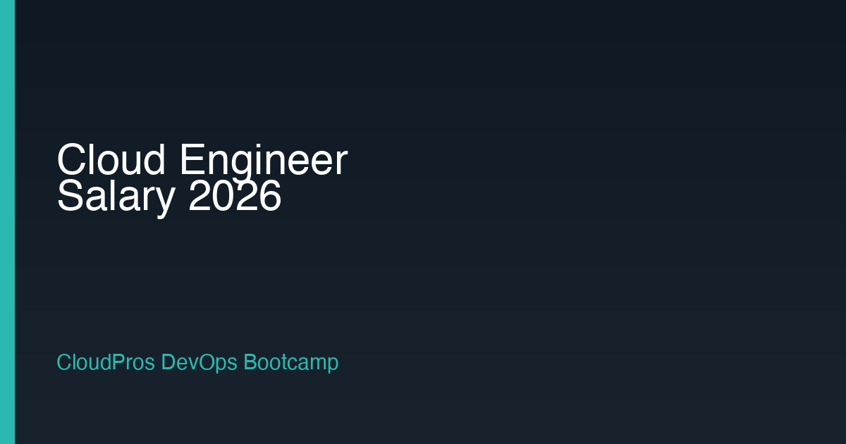 Cloud Engineer Salary 2026: UK, US, and Remote Breakdown