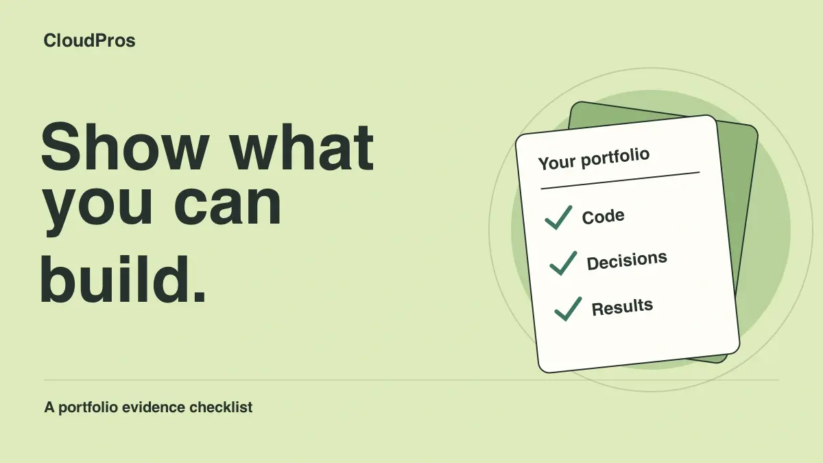 A DevOps Portfolio Project You Can Explain: The Evidence Checklist