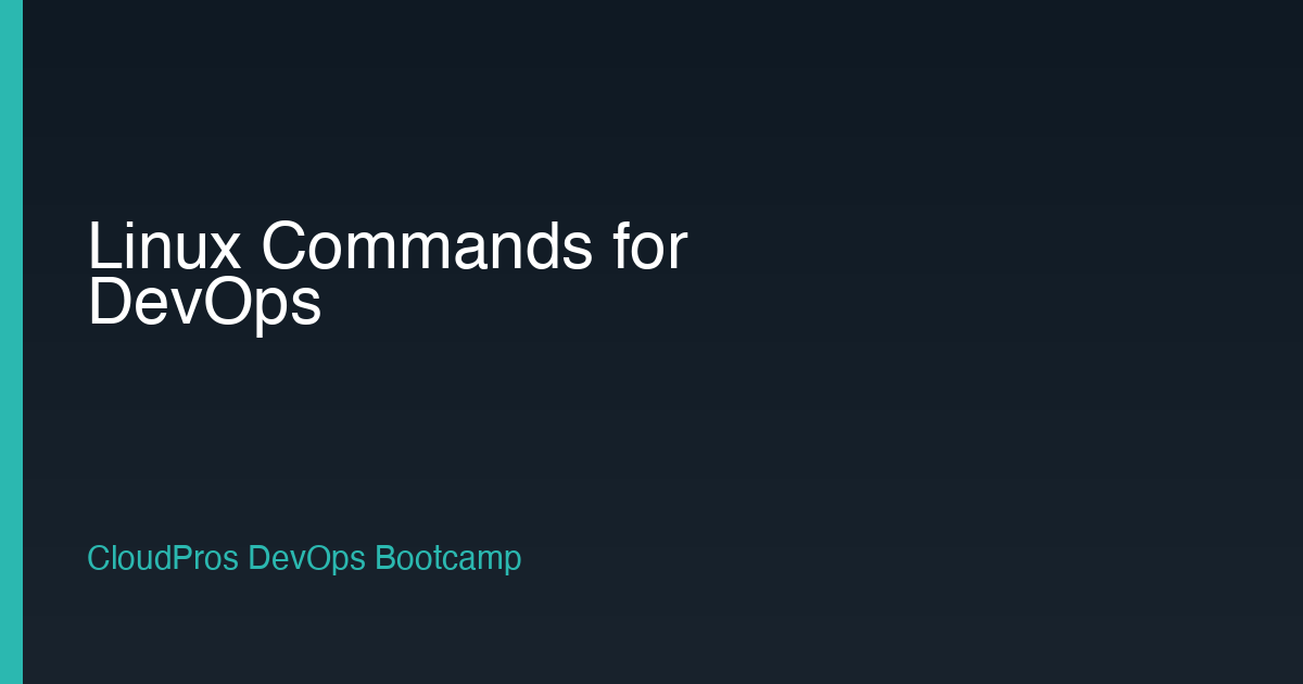 Linux Commands Every DevOps Engineer Should Know