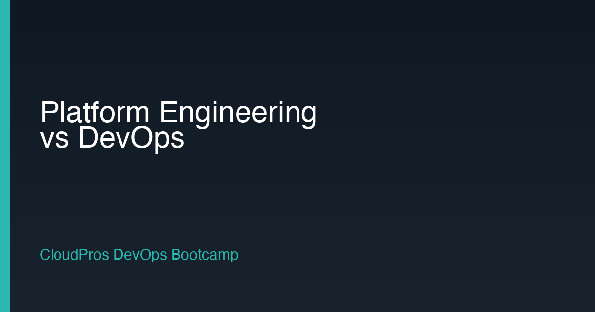 Platform Engineering vs DevOps: What's the Difference?