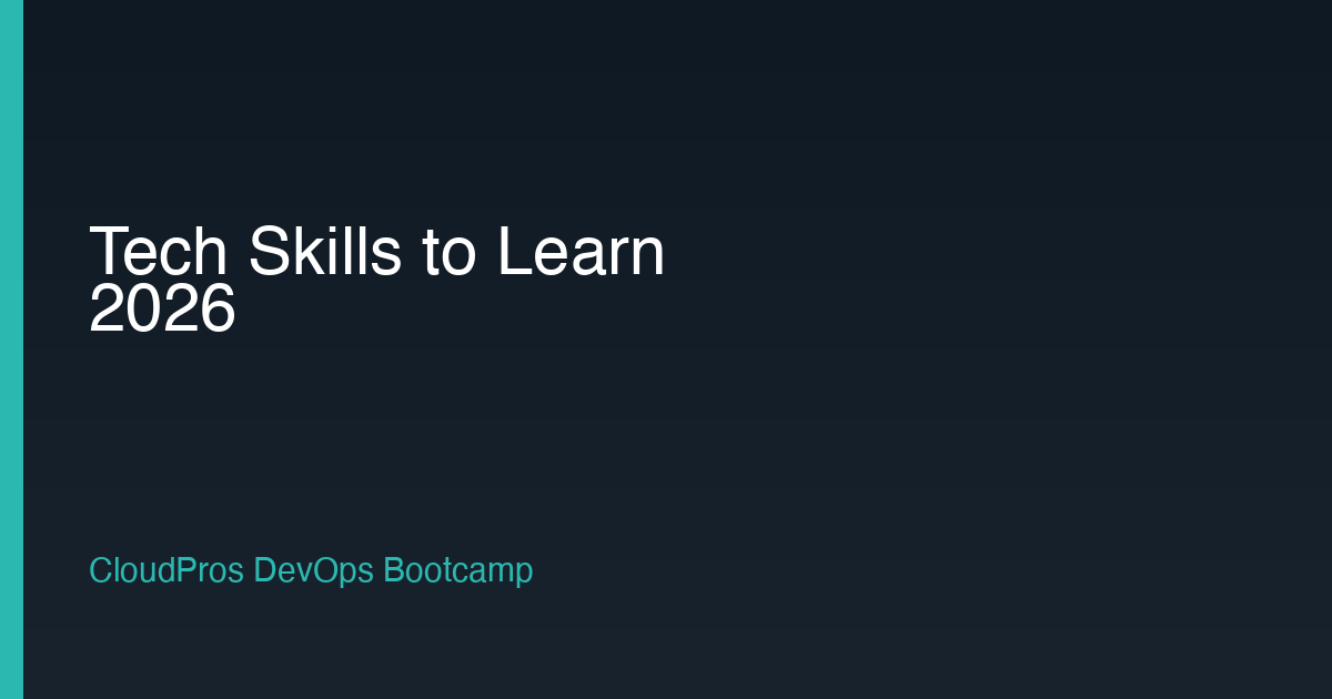 What Tech Skills Should You Learn in 2026? A Data-Driven Guide