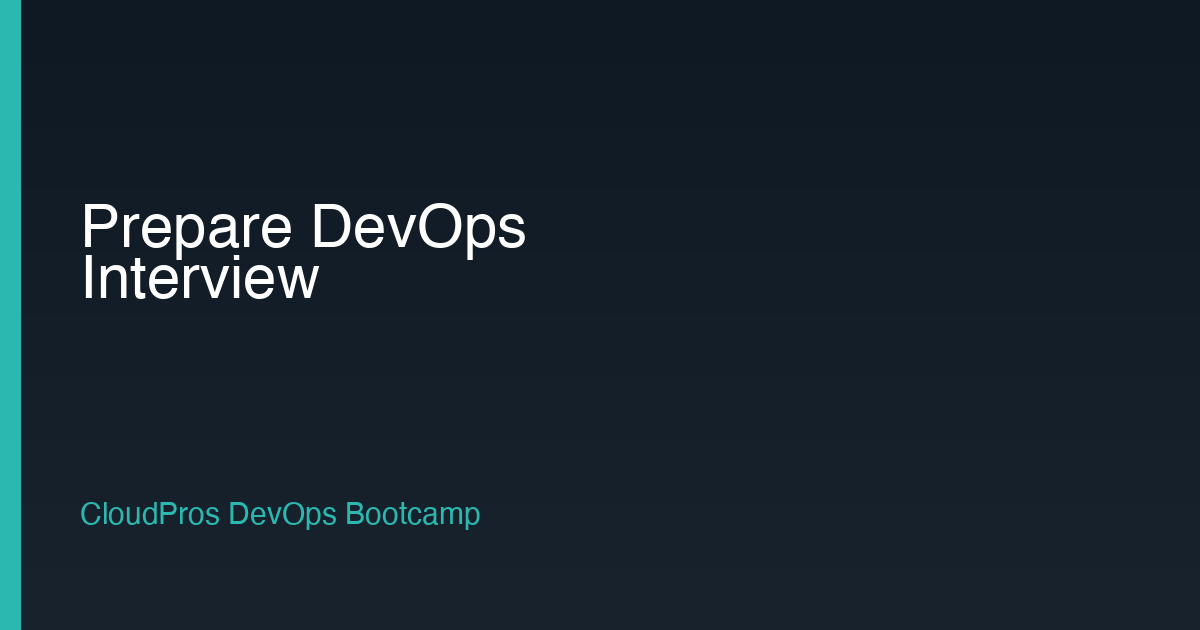How to Prepare for a DevOps Interview | CloudPros