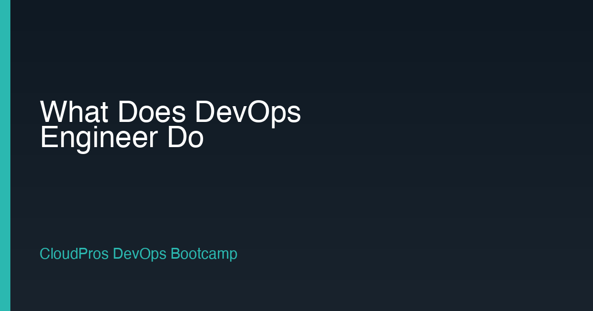 What Does a DevOps Engineer Do in 2026? Real Daily Work, Salary ...